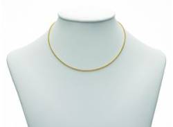 Goldkette ADELIA´S "333 Gold Erbs Halskette Ø 1,5 mm" Halsketten Gr. 38, Gelbgold 333, goldfarben (gold) Damen Goldketten von Adelia´s