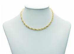 Goldkette ADELIA´S "333 Gold Singapur Halskette 45 cm Ø 3,4 mm" Halsketten Gr. 45, Gelbgold 333, goldfarben (gold) Damen Goldketten von Adelia´s