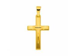 Kette mit Anhänger ADELIA´S "333 Gold Kreuz Anhänger" Halsketten Gr. Gelbgold 333, goldfarben (gold) Damen Ketten mit Anhänger von Adelia´s