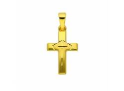 Kette mit Anhänger ADELIA´S "333 Gold Kreuz Anhänger" Halsketten Gr. Gelbgold 333, goldfarben (gold) Damen Ketten mit Anhänger Schmuckset - Set Halskette von Adelia´s