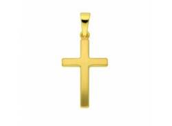 Kette mit Anhänger ADELIA´S "333 Gold Kreuz Anhänger" Halsketten Gr. Gelbgold 333, goldfarben (gold> <) Damen Ketten mit Anhänger von Adelia´s