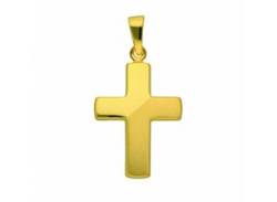 Kette mit Anhänger ADELIA´S "333 Gold Kreuz Anhänger" Halsketten Gr. Gelbgold 333, goldfarben (gold) Damen Ketten mit Anhänger von Adelia´s