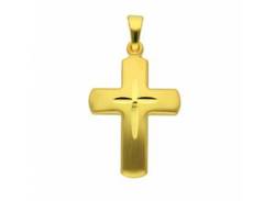 Kette mit Anhänger ADELIA´S "333 Gold Kreuz Anhänger" Halsketten Gr. Gelbgold 333, goldfarben (gold) Damen Ketten mit Anhänger von Adelia´s