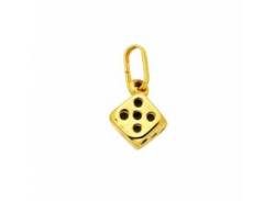 Kette mit Anhänger ADELIA´S "333 Gold Würfel" Halsketten Gr. Gelbgold 333, goldfarben (gold) Damen Ketten mit Anhänger Schmuckset - Set Halskette von Adelia´s