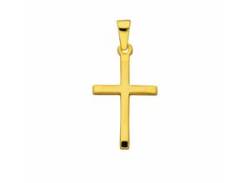 Kette mit Anhänger ADELIA´S "585 Gold Kreuz Anhänger" Halsketten Gr. Gelbgold 585, goldfarben (gold) Damen Ketten mit Anhänger von Adelia´s