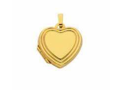 Kette mit Anhänger ADELIA´S "585 Gold Medaillon Anhänger" Halsketten Gr. Gelbgold 585, goldfarben (gold) Damen Ketten mit Anhänger von Adelia´s