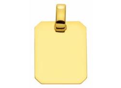 Kette ohne Anhänger ADELIA´S "585 Gold Gravurplatte Anhänger" Halsketten Gr. Gelbgold 585, goldfarben (gold) Damen Ketten ohne Anhänger von Adelia´s