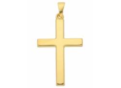 Ketten-Anhänger ADELIA´S "333 Gold Kreuz Anhänger" Schmuckanhänger Gr. Damen, Gelbgold 333, goldfarben (gold) Damen Anhänger von Adelia´s