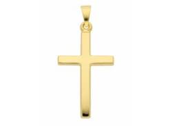 Ketten-Anhänger ADELIA´S "333 Gold Kreuz Anhänger" Schmuckanhänger Gr. Damen, Gelbgold 333, goldfarben (gold) Damen Anhänger von Adelia´s