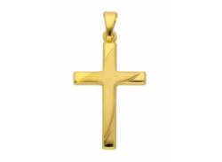 Ketten-Anhänger ADELIA´S "333 Gold Kreuz Anhänger" Schmuckanhänger Gr. Damen, Gelbgold 333, goldfarben (gold) Damen Anhänger von Adelia´s