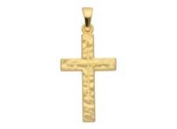 Ketten-Anhänger ADELIA´S "333 Gold Kreuz Anhänger" Schmuckanhänger Gr. Gelbgold 333, goldfarben (gold) Damen Anhänger von Adelia´s