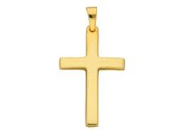 Ketten-Anhänger ADELIA´S "333 Gold Kreuz Anhänger" Schmuckanhänger Gr. Gelbgold 333, goldfarben (gold) Damen Anhänger Goldschmuck für & Herren von Adelia´s