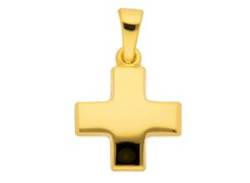 Ketten-Anhänger ADELIA´S "333 Gold Kreuz Anhänger" Schmuckanhänger Gr. Gelbgold 333, goldfarben (gold) Damen Anhänger von Adelia´s