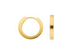 Paar Ohrhänger ADELIA´S "1 333 Gold Ohrringe / Creolen Ø 15,2 mm" Gr. Damen, Gelbgold 333, goldfarben (gold) Damen Ohrhänger von Adelia´s