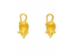 Paar Ohrhänger ADELIA´S "1 333 Gold Ohrringe / Ohrstecker Maus" Gr. Damen, Gelbgold 333, goldfarben (gold) Damen Ohrhänger 333 Gold Goldschmuck für von Adelia´s