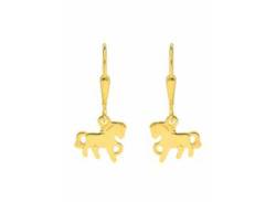 Paar Ohrhänger ADELIA´S "1 585 Gold Ohrringe / Pferd" Gr. Damen, Gelbgold 585, goldfarben (gold) Damen Ohrhänger von Adelia´s