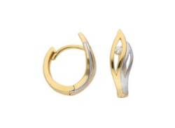 Paar Ohrhänger ADELIA´S "333 Gold Ohrringe Creolen" Gr. Damen, Gelbgold 333, goldfarben (gold) Damen Ohrhänger von Adelia´s