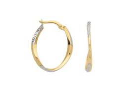Paar Ohrhänger ADELIA´S "333 Gold Ohrringe Creolen" Gr. Damen, Gelbgold 333, goldfarben (gold) Damen Ohrhänger Goldschmuck für von Adelia´s