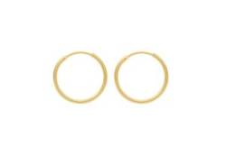 Paar Ohrhänger ADELIA´S "333 Gold Ohrringe Creolen Ø 25 mm" Gr. Damen, Gelbgold 333, goldfarben (gold) Damen Ohrhänger Goldschmuck für von Adelia´s