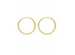 Paar Ohrhänger ADELIA´S "333 Gold Ohrringe Creolen Ø 44 mm" Gr. Damen, Gelbgold 333, goldfarben (gold) Damen Ohrhänger von Adelia´s