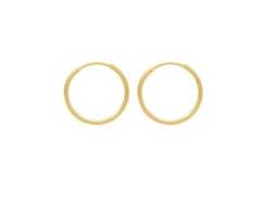 Paar Ohrhänger ADELIA´S "333 Gold Ohrringe Creolen Ø 44 mm" Gr. Damen, Gelbgold 333, goldfarben (gold) Damen Ohrhänger von Adelia´s