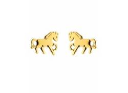 Paar Ohrhänger ADELIA´S "333 Gold Ohrringe Ohrstecker Pferd" Gr. Damen, Gelbgold 333, goldfarben (gold) Damen Ohrhänger Goldschmuck für von Adelia´s