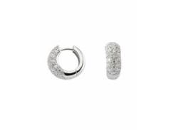 Paar Ohrhänger ADELIA´S "925 Silber Ohrringe Creolen mit Zirkonia Ø 16,1 mm" Gr. Damen, Silber 925 (Sterlingsilber), silberfarben (silber) Damen Ohrhänger mit Zirkonia Silberschmuck für von Adelia´s