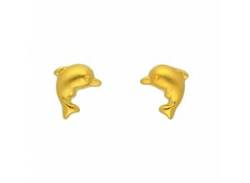 Paar Ohrhänger ADELIA´S "Damen Goldschmuck 1 333 Gold Ohrringe / Ohrstecker Delphin" Gr. Damen, goldfarben (gold) Damen Ohrhänger 333 Gold Goldschmuck für von Adelia´s