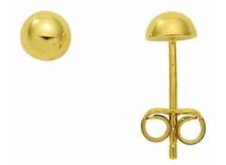 Paar Ohrhänger ADELIA´S "Damen Goldschmuck 1 333 Gold Ohrringe / Ohrstecker Ø 5 mm" Gr. Damen, goldfarben (gold) Damen Ohrhänger 333 Gold Goldschmuck für von Adelia´s