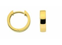 Paar Ohrhänger ADELIA´S "Damen Goldschmuck 1 585 Gold Ohrringe / Creolen Ø 11,7 mm" Gr. Damen, goldfarben (gold) Damen Ohrhänger von Adelia´s