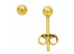 Paar Ohrhänger ADELIA´S "Damen Goldschmuck 1 585 Gold Ohrringe / Ohrstecker Ø 3 mm" Gr. Damen, goldfarben (gold) Damen Ohrhänger 585 Gold Goldschmuck für von Adelia´s