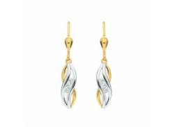 Paar Ohrhänger ADELIA´S "Damen Goldschmuck" Ohrringe Gr. Damen, goldfarben (gold) Damen Ohrhänger von Adelia´s
