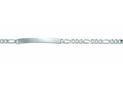 Silberarmband ADELIA´S "925 Silber Figaro Armband 19 cm" Armbänder Gr. 19, Silber 925 (Sterlingsilber), silberfarben (silber) Damen Armbänder Silber von Adelia´s