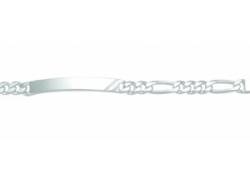 Silberarmband ADELIA´S "925 Silber Figaro Armband 19 cm" Armbänder Gr. 19, Silber 925 (Sterlingsilber), silberfarben (silber) Damen Armbänder Silber von Adelia´s