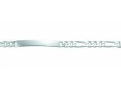 Silberarmband ADELIA´S "925 Silber Figaro Armband 21 cm" Armbänder Gr. 21, Silber 925 (Sterlingsilber), silberfarben (silber) Damen Armbänder Silber von Adelia´s