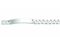 Silberarmband ADELIA´S "925 Silber Flach Panzer Armband 21 cm" Armbänder Gr. 21, Silber 925 (Sterlingsilber), silberfarben (silber) Damen Armbänder Silber von Adelia´s