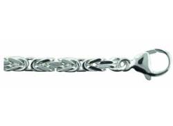 Silberarmband ADELIA´S "925 Silber Königskette Armband 21 cm Ø 3,4 mm" Armbänder Gr. 21, Silber 925 (Sterlingsilber), silberfarben (silber) Damen Armbänder Silber von Adelia´s