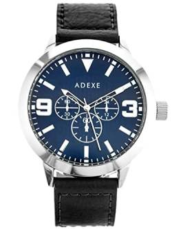 Adexe ADX-1332A-2A Herren-Armbanduhr, analog, Schwarz von Adexe