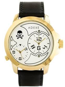 Adexe ADX-1613A-5A Herren-Armbanduhr, analog, Schwarz von Adexe