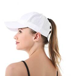 Adicloz Pferdeschwanz Basecap Damen Sommer, Baseball Caps für Damen Einstellbar mit Atmungsaktivem Mesh, Kappen für Running Golf Camping von Adicloz