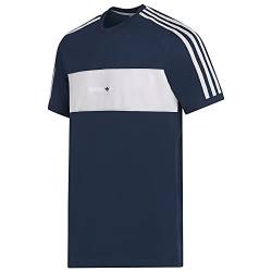 adidas Originals Mens T Shirt Crew Neck Trefoil Logo Tee Blue GK9692 (Medium) von Adidas Originals