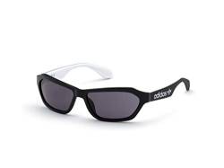 Adidas Unisex-Erwachsene OR0021 Sonnenbrille, Shiny Black/Smoke, 58 von Adidas
