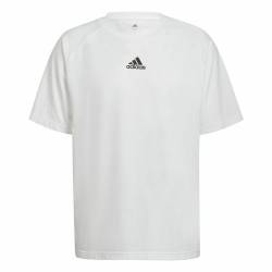 Herren Kurzarm-T-Shirt Adidas Essentials Brandlove Weiß - L von Adidas
