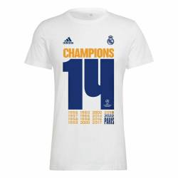 Kurzärmiges Fußball T-Shirt für Männer - Adidas Real Madrid Champions 2022 - XL von Adidas