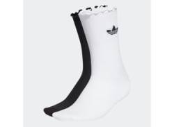 Semi-Sheer Ruffle Crew Socken, 2 Paar von Adidas