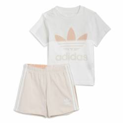 Sportset für Kinder Adidas Trifolio Weiß - 3-6 Monate von Adidas