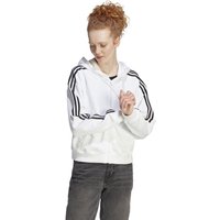 adidas 3 Stripes French Terry Sweatjacke Damen in weiß, Größe: M von Adidas