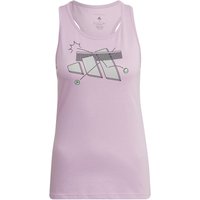 adidas Cat Graphic Tank-Top Damen in lila, Größe: L von Adidas