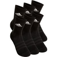 adidas Crew Sportswear Ankle Sportsocken 6er Pack in schwarz, Größe: 37-39 von Adidas