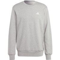 adidas Essentials French Terry Embroidered Small Logo Sweatshirt Herren in grau, Größe: S von Adidas